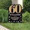 Big Dot of Happiness Adult 60th Birthday - Gold - Party Decorations - Birthday Party Welcome Yard Sign